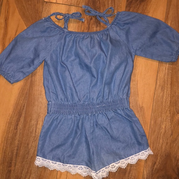 ⭐️5/$25⭐️ Jean romper - Picture 4 of 5